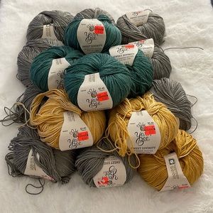 Lot of1 18 Yarn Bee Sweet Divinity Uncharted Waters Amber Waves Grey Clouds Yarn